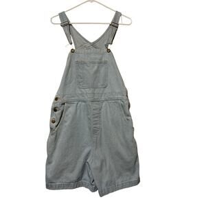 American Apparel Y2K Denim Shortall Size Medium Overall Shorts Light Wash